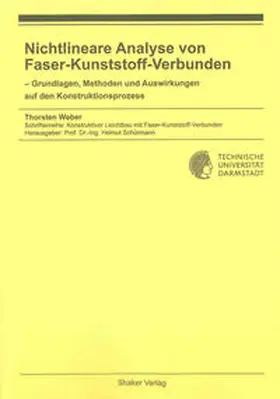 Weber |  Nichtlineare Analyse von Faser-Kunststoff-Verbunden | Buch |  Sack Fachmedien