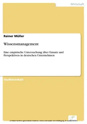 Müller |  Wissensmanagement | eBook | Sack Fachmedien