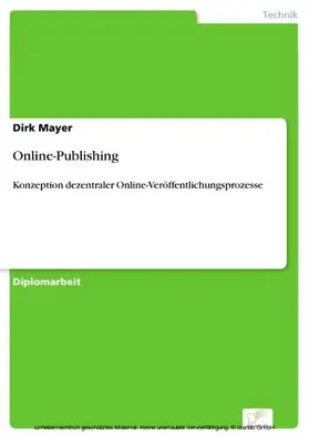 Mayer |  Online-Publishing | eBook | Sack Fachmedien