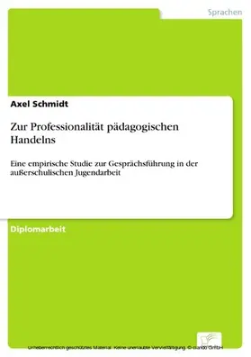 Schmidt |  Zur Professionalität pädagogischen Handelns | eBook | Sack Fachmedien