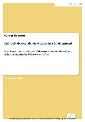 Kramer |  Umweltsteuer als strategisches Instrument | eBook | Sack Fachmedien