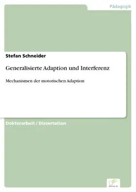 Schneider |  Generalisierte Adaption und Interferenz | eBook | Sack Fachmedien