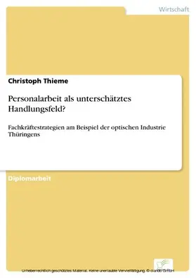 Thieme |  Personalarbeit als unterschätztes Handlungsfeld? | eBook | Sack Fachmedien