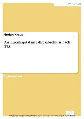 Kraus |  Das Eigenkapital im Jahresabschluss nach IFRS | eBook | Sack Fachmedien