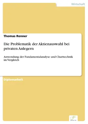 Renner |  Die Problematik der Aktienauswahl bei privaten Anlegern | eBook | Sack Fachmedien