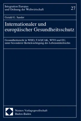 Sander |  Internationaler und europäischer Gesundheitsschutz | Buch |  Sack Fachmedien