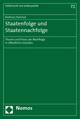 Hammer |  Staatenfolge und Staatennachfolge | Buch |  Sack Fachmedien