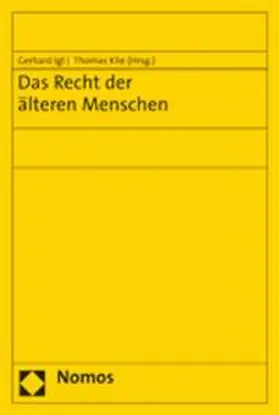 Igl / Klie |  Das Recht der älteren Menschen | Buch |  Sack Fachmedien