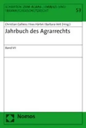 Calliess / Härtel / Veit |  Jahrbuch des Agrarrechts | Buch |  Sack Fachmedien