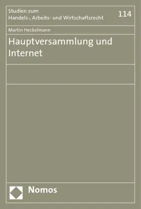 Heckelmann |  Hauptversammlung und Internet | Buch |  Sack Fachmedien
