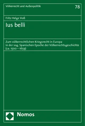 Voß |  Ius belli | Buch |  Sack Fachmedien