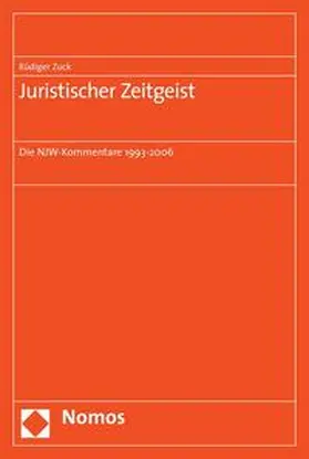 Zuck |  Juristischer Zeitgeist | Buch |  Sack Fachmedien