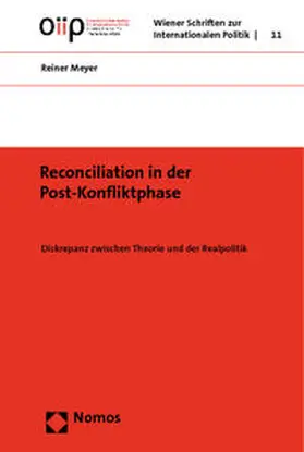 Meyer |  Reconciliation in der Post-Konfliktphase | Buch |  Sack Fachmedien