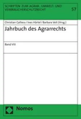 Calliess / Härtel / Veit |  Jahrbuch des Agrarrechts | Buch |  Sack Fachmedien