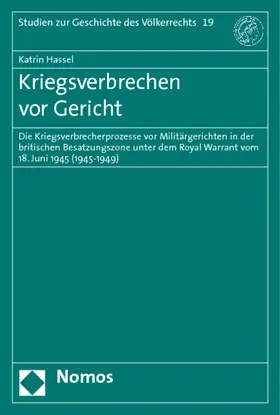 Hassel |  Kriegsverbrechen vor Gericht | Buch |  Sack Fachmedien