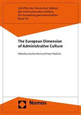 Beck / Thedieck |  The European Dimension of Administrative Culture | Buch |  Sack Fachmedien