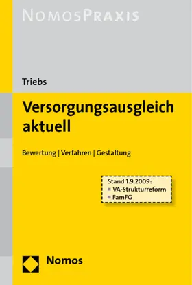 Triebs |  Versorgungsausgleich aktuell | Buch |  Sack Fachmedien