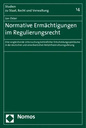Oster |  Normative Ermächtigungen im Regulierungsrecht | Buch |  Sack Fachmedien