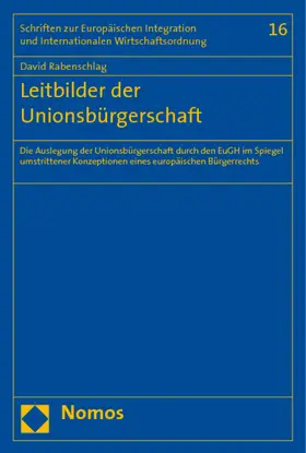 Rabenschlag |  Leitbilder der Unionsbürgerschaft | Buch |  Sack Fachmedien