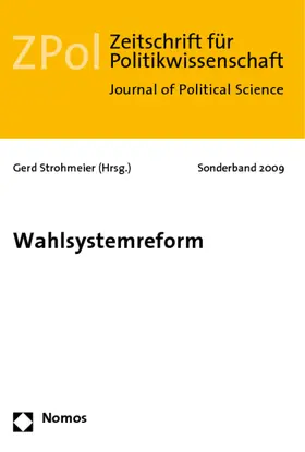 Strohmeier |  Wahlsystemreform | Buch |  Sack Fachmedien