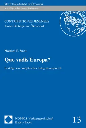 Streit |  Quo vadis Europa? | Buch |  Sack Fachmedien