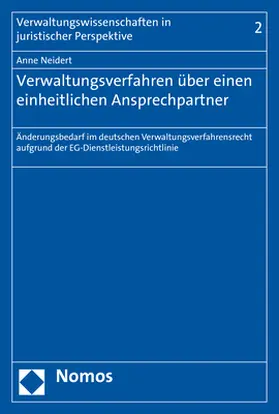 Neidert |  Verwaltungsverfahren über einen einheitlichen Ansprechpartner | Buch |  Sack Fachmedien