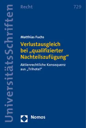 Fuchs |  Verlustausgleich bei "qualifizierter Nachteilszufügung" | Buch |  Sack Fachmedien