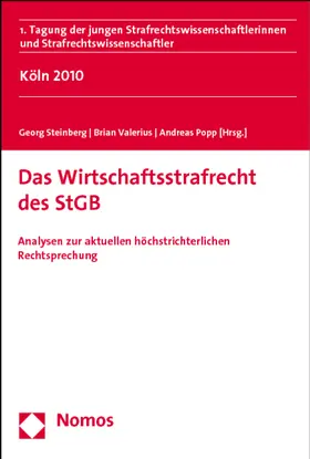 Popp / Steinberg / Valerius |  Das Wirtschaftsstrafrecht des StGB | Buch |  Sack Fachmedien