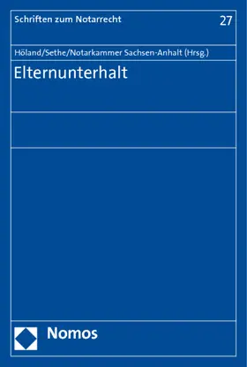 Höland / Sethe |  Elternunterhalt | Buch |  Sack Fachmedien