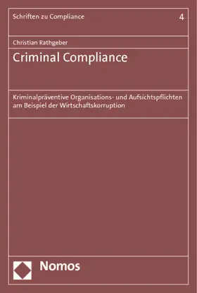 Rathgeber |  Criminal Compliance | Buch |  Sack Fachmedien