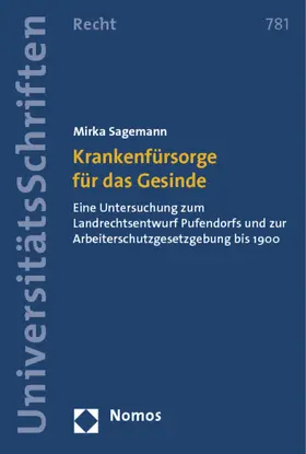 Sagemann |  Krankenfürsorge für das Gesinde | Buch |  Sack Fachmedien