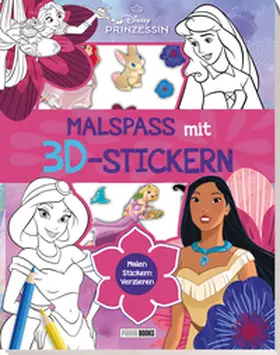 Disney / Panini |  Disney Prinzessin: Malspaß mit 3D-Stickern | Buch |  Sack Fachmedien