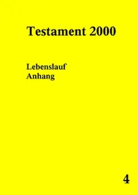 Norman |  Testament 2000 Band 4 | Buch |  Sack Fachmedien