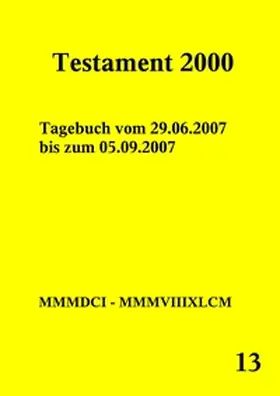 Norman |  Testament 2000 Band 13 | Buch |  Sack Fachmedien