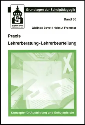 Bovet / Frommer |  Praxis Lehrerberatung - Lehrerbeurteilung | Buch |  Sack Fachmedien