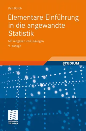 Bosch |  Elementare Einführung in die angewandte Statistik | Buch |  Sack Fachmedien