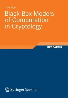 Jager | Black-Box Models of Computation in Cryptology | E-Book | sack.de