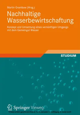 Grambow / Mauser / Wilderer |  Nachhaltige Wasserbewirtschaftung | eBook | Sack Fachmedien