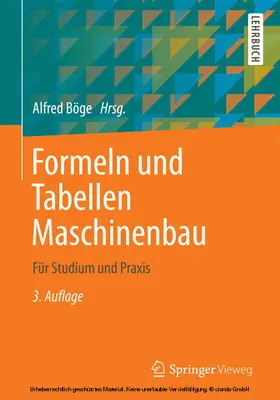 Böge / Franke / Weißbach |  Formeln und Tabellen Maschinenbau | eBook | Sack Fachmedien