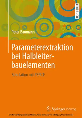 Baumann |  Parameterextraktion bei Halbleiterbauelementen | eBook | Sack Fachmedien