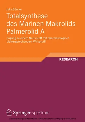 Sünner | Totalsynthese des Marinen Makrolids Palmerolid A | E-Book | sack.de