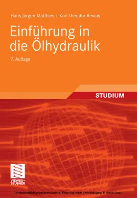 Matthies / Renius |  Einführung in die Ölhydraulik | eBook | Sack Fachmedien