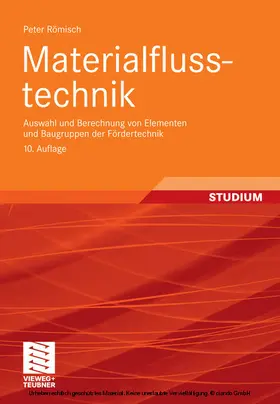 Römisch |  Materialflusstechnik | eBook | Sack Fachmedien