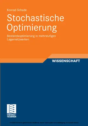 Schade |  Stochastische Optimierung | eBook | Sack Fachmedien
