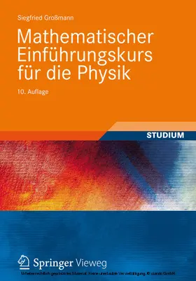 Großmann |  Mathematischer Einführungskurs für die Physik | eBook | Sack Fachmedien