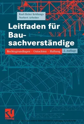 Keldungs / Arbeiter |  Leitfaden für Bausachverständige | eBook | Sack Fachmedien