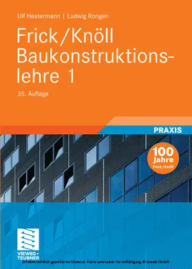 Hestermann / Rongen / Neumann |  Frick/Knöll Baukonstruktionslehre 1 | eBook | Sack Fachmedien