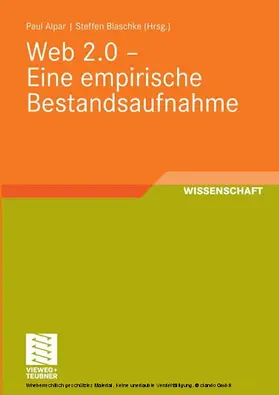 Alpar / Blaschke |  Web 2.0 - Eine empirische Bestandsaufnahme | eBook | Sack Fachmedien
