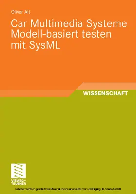 Alt | Car Multimedia Systeme Modell-basiert testen mit SysML | E-Book | sack.de
