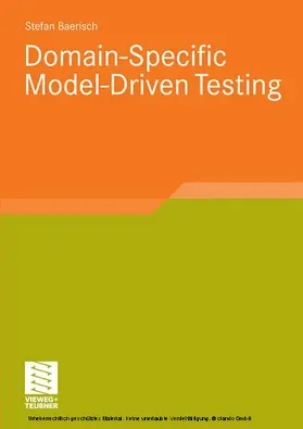Bärisch |  Domain-Specific Model-Driven Testing | eBook | Sack Fachmedien